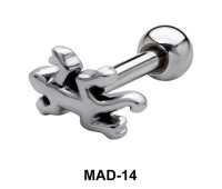 Lizard S316L Tongue Piercing MAD-14